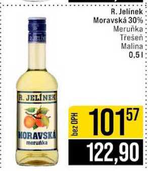 R. Jelínek Moravská 30% Meruňka Třešeň Malina 0,5l