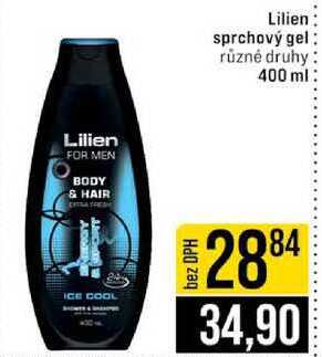 Lilien sprchový gel různé druhy 400 ml