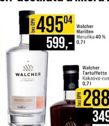 Walcher Marillen Meruňka 40% 0,7