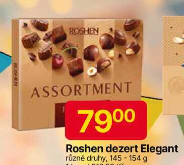 Roshen dezert Elegant různé druhy, 145-154 g 