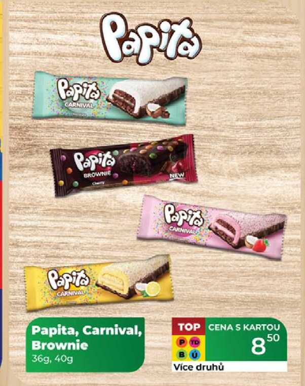 Papita, Carnival, Brownie 36g, 40g 