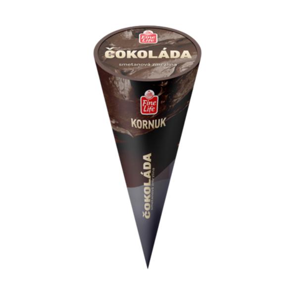 Fine Life Kornuk čokoláda se smetanou