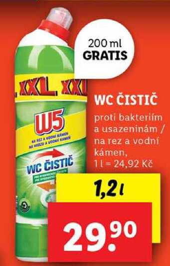 WC ČISTIČ, 1,2 l