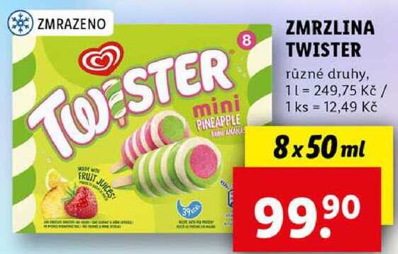 ZMRZLINA TWISTER, 8x 50 ml