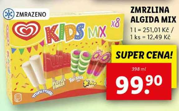 ZMRZLINA ALGIDA MIX, 398 ml