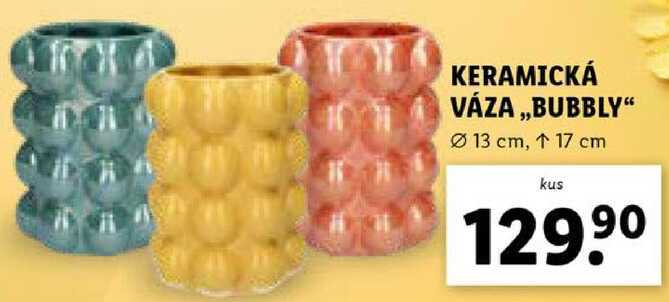 KERAMICKÁ VÁZA ,,BUBBLY" 