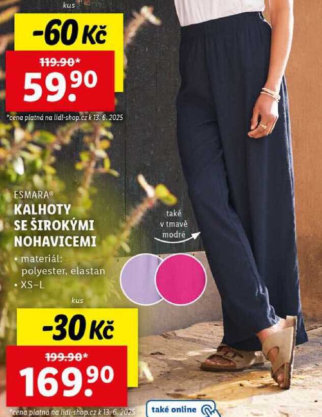 KALHOTY SE ŠIROKÝMI NOHAVICEMI 