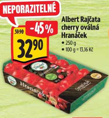  Albert Rajčata cherry oválná Hranáček 250 g