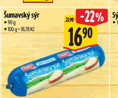 Šumavský sýr 90g 
