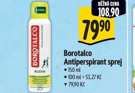  Borotalco Antiperspirant sprej  150 ml  