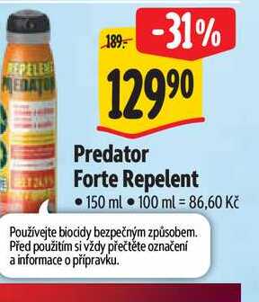   Predator forte repelent 150 ml