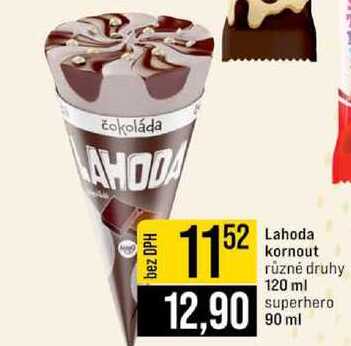 Lahoda kornout různé druhy 120 ml superhero 90 ml 