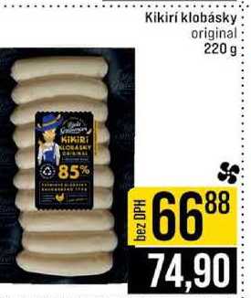 Kikiri klobásky original 220 g