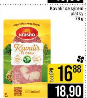 Kavalír se sýrem plátky 76g