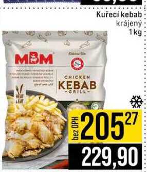 Kuřecí kebab krájený 1 kg