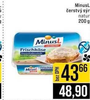 MinusL čerstvý sýr natur 200 g