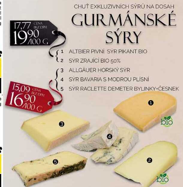 GURMÁNSKÉ SÝRY 100g