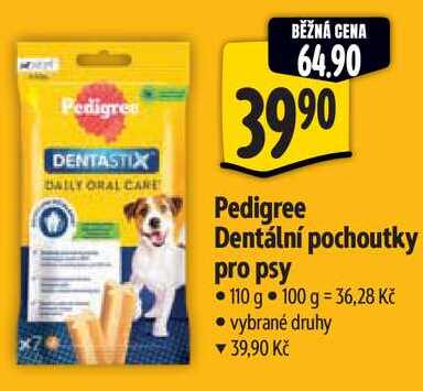   Pedigree Dentální pochoutky pro psy 110 g 