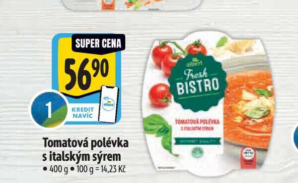   Tomatová polévka s italským sýrem 400 g  