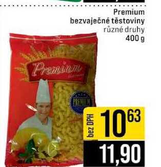 Premium bezvaječné těstoviny různé druhy 400 g