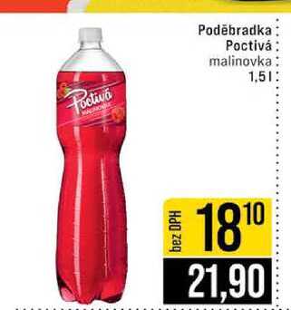 Poctivá Poděbradka Poctivá malinovka 1,5l