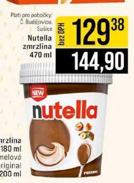 Nutella zmrzlina 470 ml 