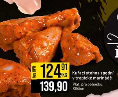 Kuřecí stehna spodní v tropické marinádě 1kg