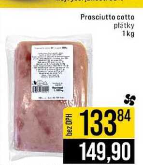 Prosciutto cotto plátky 1kg