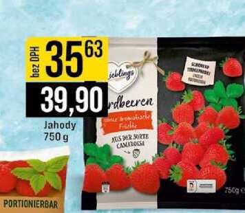 Jahody 750 g