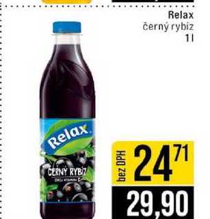 Relax černý rybiz 1l