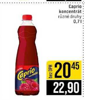 Caprio koncentrát různé druhy 0,7l