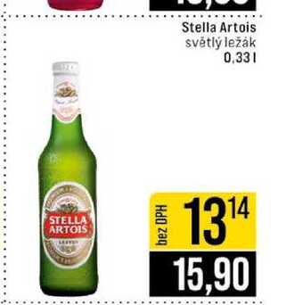 Stella Artois světlý ležák 0,33l