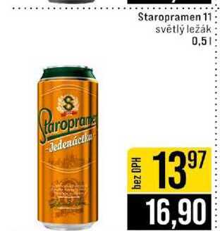 Staropramen 11 světlý ležák 0,5l