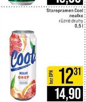 Staropramen Cool nealko různé druhy 0,5l