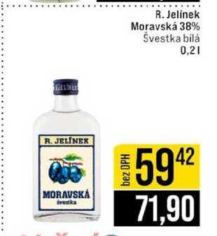 R. Jelinek Moravská 38% Švestka bilá 0,2l