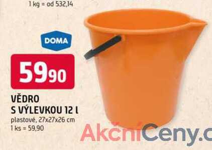 Vědro s výlevkou 12l