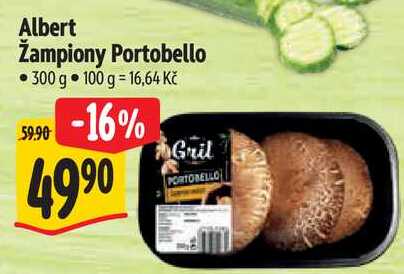 Albert Žampiony Portobello, 300 g 