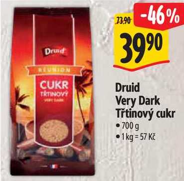 Druid Very Dark Třtinový cukr, 700 g