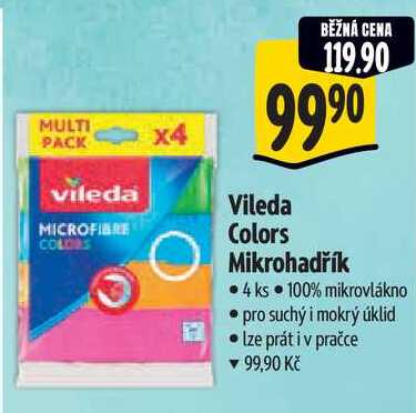 Vileda Colors Mikrohadřík, 4 ks