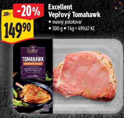 Excellent Vepřový Tomahawk, 300 g