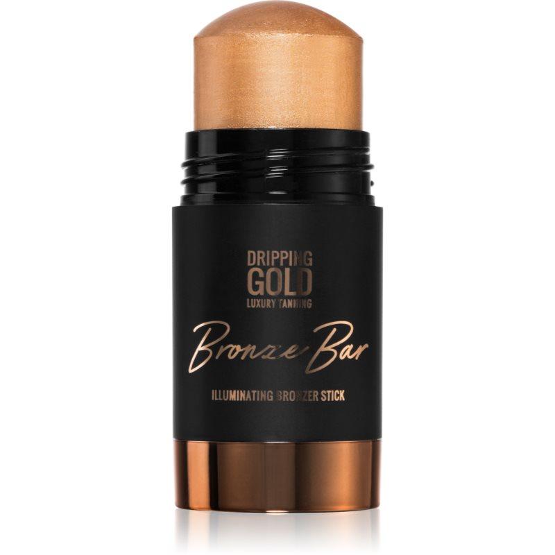 Dripping Gold Luxury Tanning Bronze Bar rozjasňující bronzer na obličej a tělo 36 g