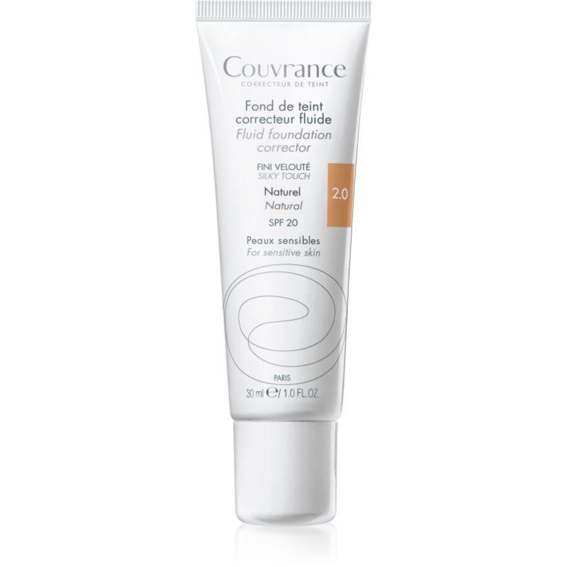 Avène Couvrance Fluid Foundation Corrector tekutý krycí make-up SPF 20 odstín 2.0 Natural 30 ml