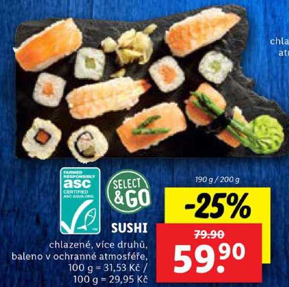 SUSHI, 190 g/200 g 