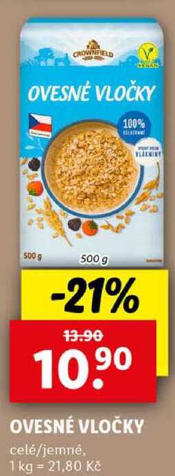 OVESNÉ VLOČKY, 500 g