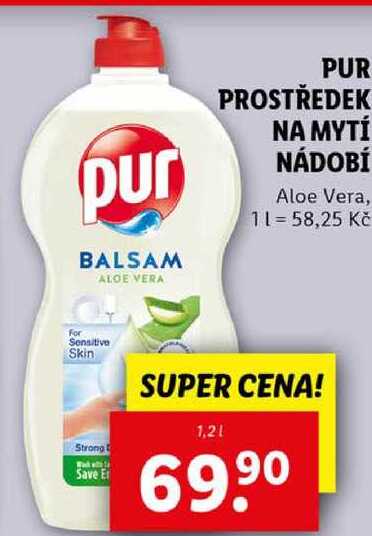 PUR PROSTŘEDEK NA MYTÍ NÁDOBÍ, 1,2 l