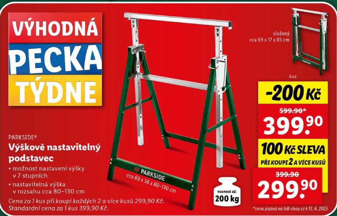 Výškově nastavitelný podstavec 