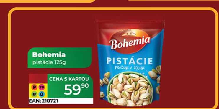 Bohemia pistácie 125g   