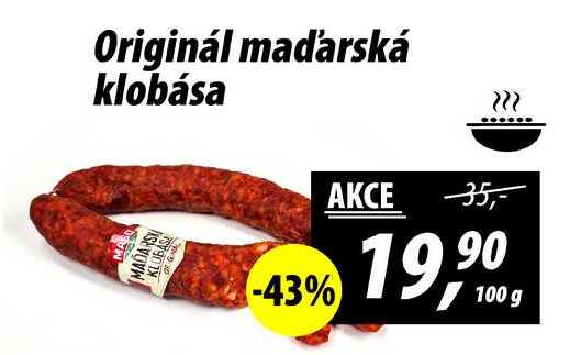 Originál maďarská klobása, 100 g