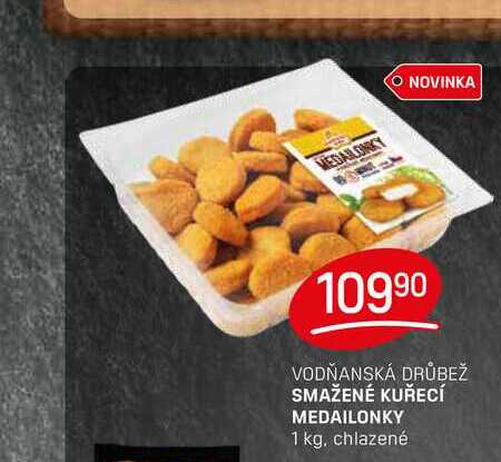 SMAŽENÉ KUŘECÍ MEDAILONKY 1 kg, chlazené 