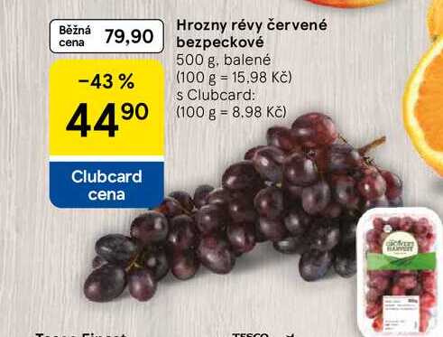  Hrozny révy červené bezpeckové, 500 g